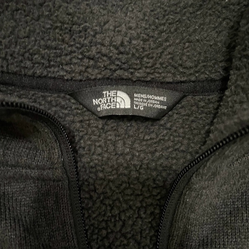 The North Face Men’s Large Gray 1/4 Zip Sweater Fleece Casual Activewear - Picture 3 of 7